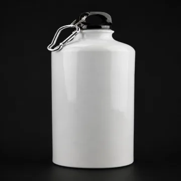 White aluminium sports bottle from Nordbix